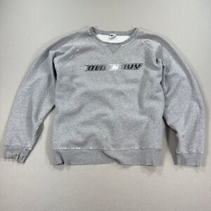 VIntage Old Navy Sweatshirt Distressed Faded Spell Out Mens‎ 2XL Crewneck Y2K
